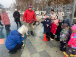 Сегодня в городе Марксе на Русской площади прошли "Веселые старты" *** Саратовская область, город Маркс - январь 2025 год (marksadm.ru)