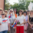 С хоровода дружбы началось торжественное мероприятие в Парке Победы, посвящённое главному государственному празднику страны - Дню России *** Саратовская область, город Маркс - июнь 2025 год (marksadm.ru) - Марксовский район