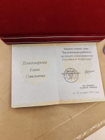 Главе Зоркинского муниципального образования Елене Савельевне Пономарёвой сегодня в Кремле вручили награду "Заслуженный работник местного самоуправления" *** Саратовская область, город Маркс - ноябрь 2025 год (marksadm.ru)