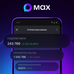 Национальный мессенджер MAX начал тестировать статистику в каналах